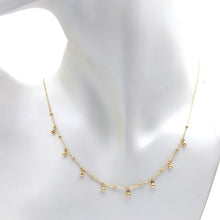 Real Gold 17 Dangler Balls Adjustable Size Necklace (40+5 = 45 C.M) 1246 N1544