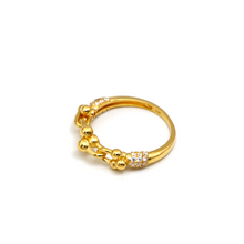 Real Gold GZTF Bubble Hardware Stone Ring 0796 (SIZE 8) R2381