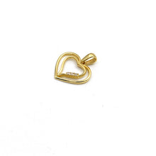 Real Gold 2 Heart with Stone Pendant - Model 0069 P 1975