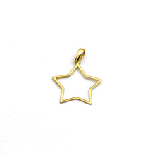 Real Gold Plain Star Design Pendant - Model 0110 P 1961