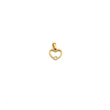 Real Gold Heart Stone Design Pendant 0173 P 1948