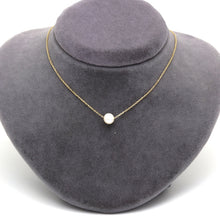 Real Gold Single Pearl Adjustable Size Necklace (45 cm) 0912 N1513