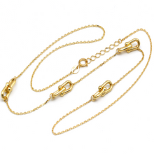 Real Gold 4 GZTF Hardware Choker Chain Adjustable Size Necklace 7020 N1395