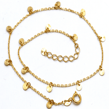 Real Gold Dangler Charms Adjustable Size Anklet 0377 (25 C.M) A1330