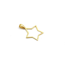 Real Gold Plain Star Design Pendant - Model 0110 P 1961