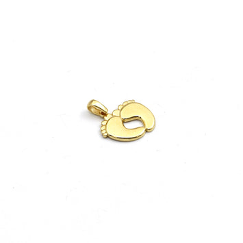Real Gold Plain Foot Pendant - Model 0497 P 1992