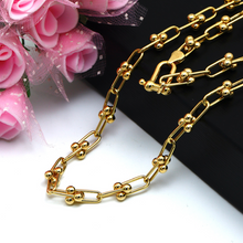 Real Gold GZTF Solid Chain Necklace 0117 (40 C.M) CH1194