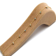 Real Gold 7 Evil Eye Bracelet 2493 (19 C.M) BR1857