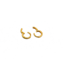 Real Gold Plain Round Helix Ear Piercing Earring Set 2451 E1843