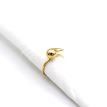 Real Gold Plain Teardrop Ring (Size 6.5) - Model 5119 R2572