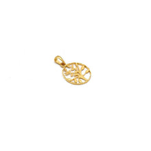 Real Gold Round Tree Design Pendant 0253 P 1942