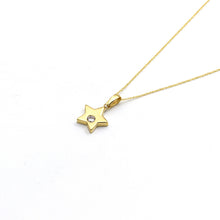 Real Gold Star Stone Necklace - Model 0415 CWP 1967