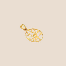 Real Gold Round Tree Design Pendant 0253 P 1942