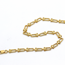 Real Gold GZTF Hardware Solid Textured Chain Bracelet 4725 (17 C.M) BR1637