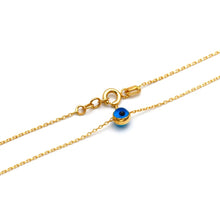 Real Gold Classic Evil Eye Chain Necklace (45 cm) 0635 N1517