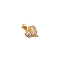Real Gold Stones Engraved on Heart Pendant 0026 P 2020