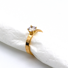 Real Gold GZCR Solitaire Ring 0671 (SIZE 5) R2423