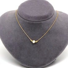 Real Gold Single Pearl Adjustable Size Necklace (45 cm) 2499 N1514