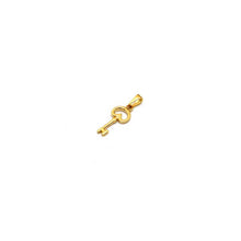 Real Gold Pendant with Oval Key and Heart Design - Model 0288 P 1946