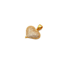 Real Gold Stones Engraved on Heart Pendant 0026 P 2020