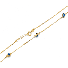 Real Gold Evil Eye Choker Adjustable Size Necklace (45 CM) 1528 N1397