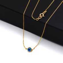 Real Gold Classic Evil Eye Chain Necklace (45 cm) 0635 N1517