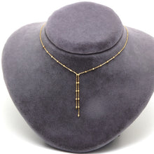 Real Gold Textured Seed Ball 1.5 MM Necklace - Model 0485 N1430