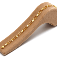 Real Gold Bigger Twisted Oval Link Chain Luxury Bracelet (19 CM) 2675 BR1714