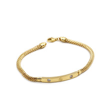 Real Gold Stone Plain Chain Thick Unisex Bracelet (17 C.M) - Model GZJCT4919 BR1751