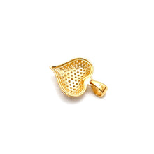 Real Gold Stones Engraved on Heart Pendant 0026 P 2020