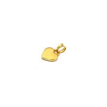 Real Gold 3D Small Heart Plain Pendant 4854 P 1912