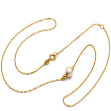 Real Gold 1 Small Pearl with 4 Beads Adjustable Size Necklace (45 cm) 2500 N1515