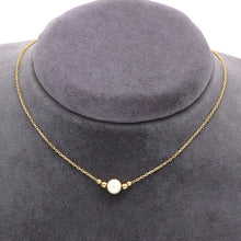 Real Gold 1 Small Pearl with 4 Beads Adjustable Size Necklace (45 cm) 2500 N1515