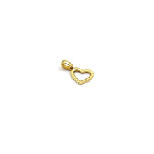 Real Gold Side Hook Heart Pendant - Model 0396 P 1987