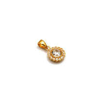 Real Gold Round Stone Pendant 1350 P 2021