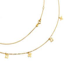 Real Gold GZLV Dangler Charms Necklace 0544 N1401