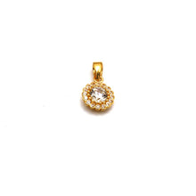 Real Gold Round Stone Pendant 1350 P 2021