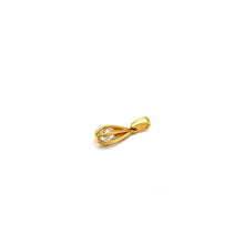 Real Gold Stone in Oval Cage Pendant 0658 P 1936