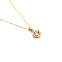 Real Gold Round Stone Necklace 1350 CWP 2021