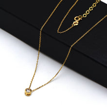 Real Gold Movable Stone Adjustable Size Necklace - Model 0105 N1435