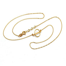 Real Gold Toggle Bar Adjustable Size Necklace - Model 0010 N1438