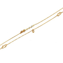 Real Gold GZMessika Adjustable Dangler Stone Necklace - Model 0008 N1436