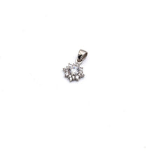 Real White Gold Star Stone Pendant 0087-W P 2022