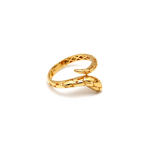خاتم الثعبان الفاخر سيربينتي فايبر من الذهب الحقيقي R2496 (مقاس 6) - موديل 0259