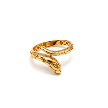 خاتم الثعبان الفاخر سيربينتي فايبر من الذهب الحقيقي R2495 (مقاس 7) -موديل 0259
