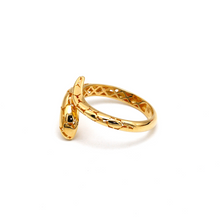 خاتم الثعبان الفاخر سيربينتي فايبر من الذهب الحقيقي R2496 (مقاس 6) - موديل 0259