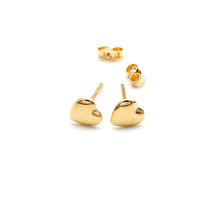 Real Gold Heart Earrings Set - Model 0087 E1970