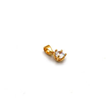 Real Gold Single Stone Pendant 0044 P 2024