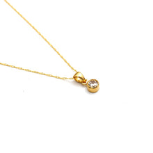 Real Gold Covered Stone Necklace 0043 CWP 2025