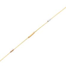Real Gold Luxury 3-Color Roller Sleeves Plate Design Bracelet - Model 1018 BR1673